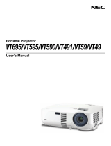 NEC VT491 User manual