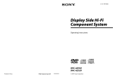 Sony DHC-AZ33D User manual