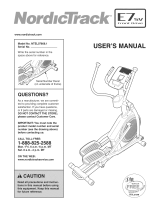 NordicTrack E7 SV Front Drive User manual