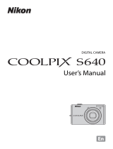 Nikon S640 User manual