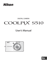 Nikon Coolpix S510 User manual