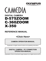 Olympus Camedia D-575 Zoom User manual