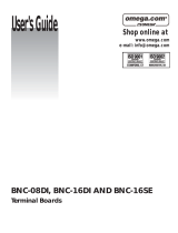 Omega BNC-08DI, BNC-16DI and BNC-16SE User manual