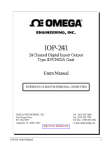 Omega IOP-241 User manual
