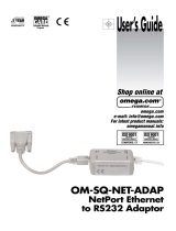 Omega Engineering OM-SQ-NET-ADAP User manual