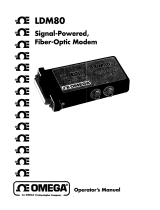 Omega LDM80 Series User manual