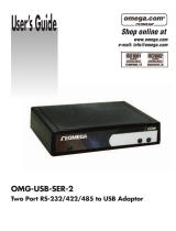 Omega OMG-USB-SER-2 User manual