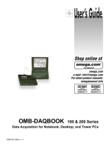 Omega OMB-DAQBOOK 100/200 Series User manual