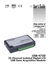 Omega USB-4750 User manual