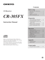 ONKYO CR-305FX User manual