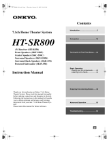 ONKYO HT-SR800 User manual