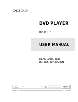 Oppo DV-987HD User manual