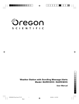 Oregon Scientific BAR933HG / BAR936HG User manual