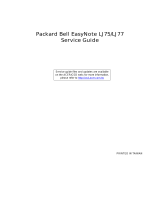 Packard Bell EasyNote LJ77 User manual