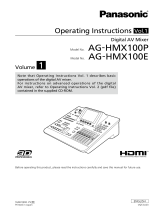 Panasonic AGHMX100PJ User manual