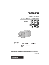 Panasonic HC-V201 User manual