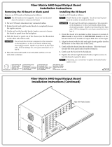 Extron Fiber Matrix 6400 3G HD-SDI I/O Board User manual