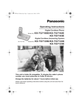 Panasonic KXTG7102E User manual
