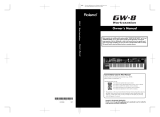 Roland GW-8 User manual