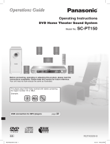 Panasonic SCPT150 User manual