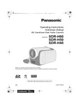 Panasonic SDRH50 User manual