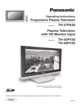Panasonic TH37PA30A User manual