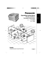 Panasonic UF-7200 User manual