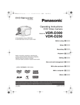 Panasonic VDR-D250 User manual