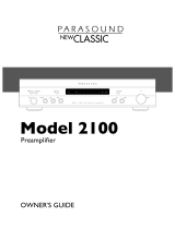Parasound NewClassic 2100 User manual
