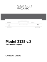 Parasound NewClassic 2125 v.2 User manual
