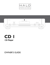 Parasound HALO CD 1 User manual