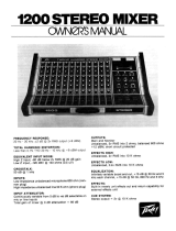 Peavey 1200 Stereo Mixer User manual