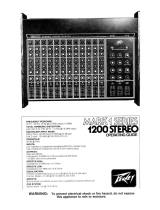 Peavey 1200 Stereo User manual