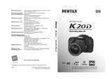 Pentax K K-20D User manual