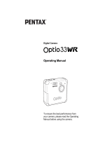 Pentax 33WR User manual
