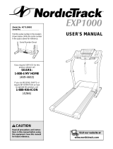 NordicTrack EXP1000 User manual