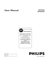Philips 30PW8420/37 User manual