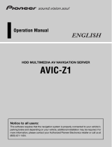 Pioneer AVIC Z1 User manual