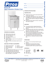 Pitco Frialator 20F User manual