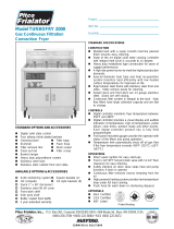 Pitco Frialator TURBOFRY 2000 User manual