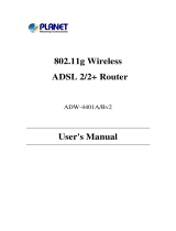 Planet ADW-4401A/Bv2 User manual