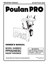 Poulan PP1130ES User manual