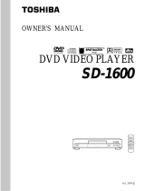 Toshiba SD-1600 User manual