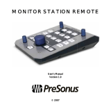 Presonus Audio electronic MSR User manual