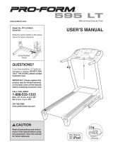 ProForm 415 Lt Treadmill User manual