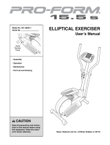 ProForm 15.5 S Elliptical User manual