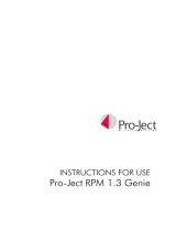 Pro-Ject Audio Systems Genie 3 User manual