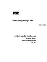 PSC Scanners User manual