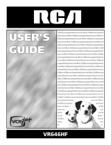 RCA VR646HF User manual