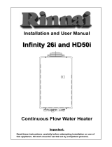 Rinnai Infinity HD50i User manual